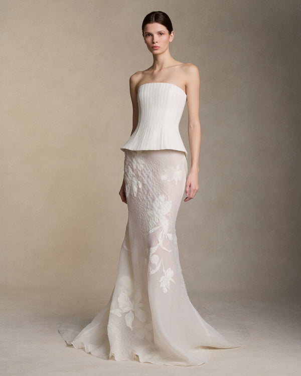 danielle frankel Dylan SKIRT LIGHT IVORY