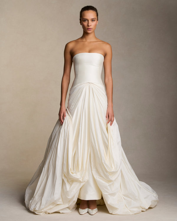 danielle frankel Everett GOWN PEARL