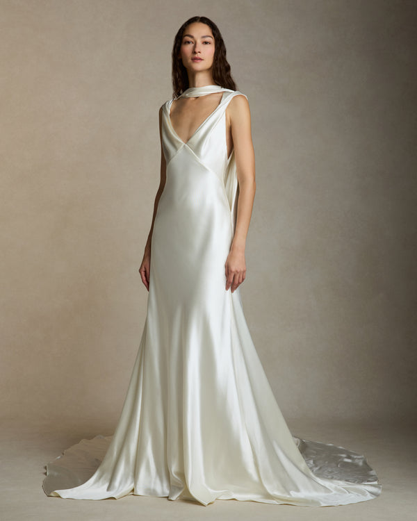 danielle frankel Josephine GOWN PEARL