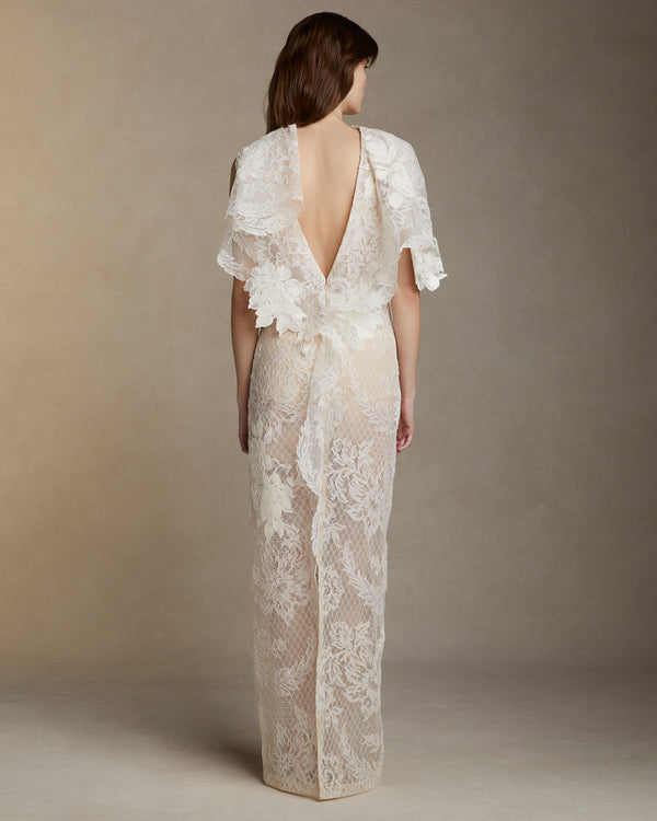 Danielle Frankel Laurel GOWN BISQUE