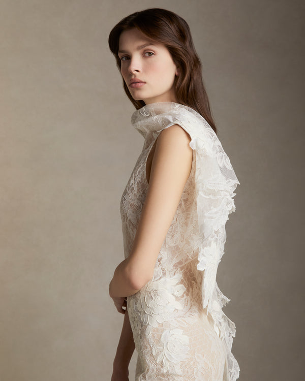Danielle Frankel Laurel GOWN BISQUE