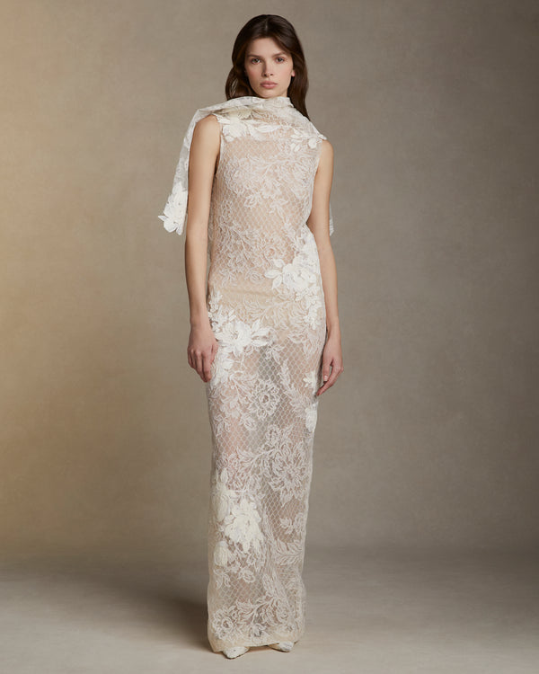 danielle frankel Laurel GOWN BISQUE