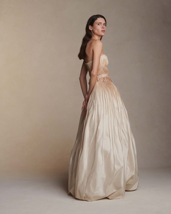 Danielle Frankel Lennon GOWN Almond