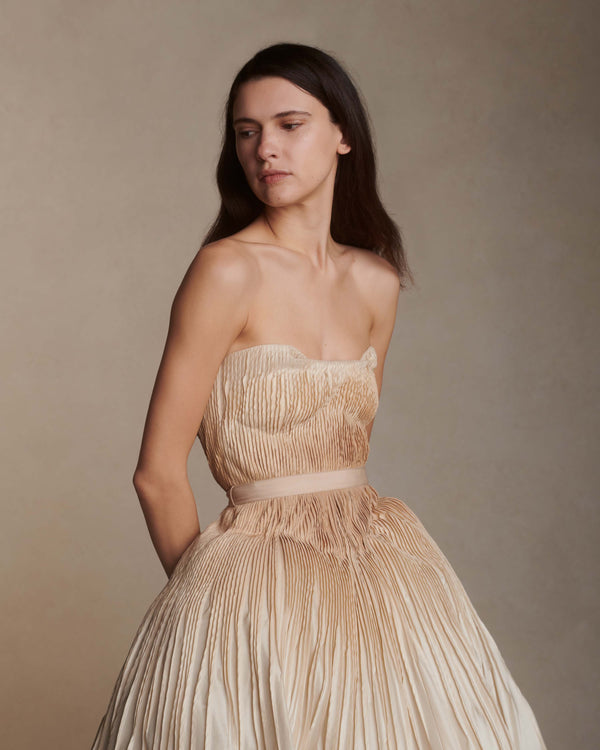 Danielle Frankel Lennon GOWN Almond