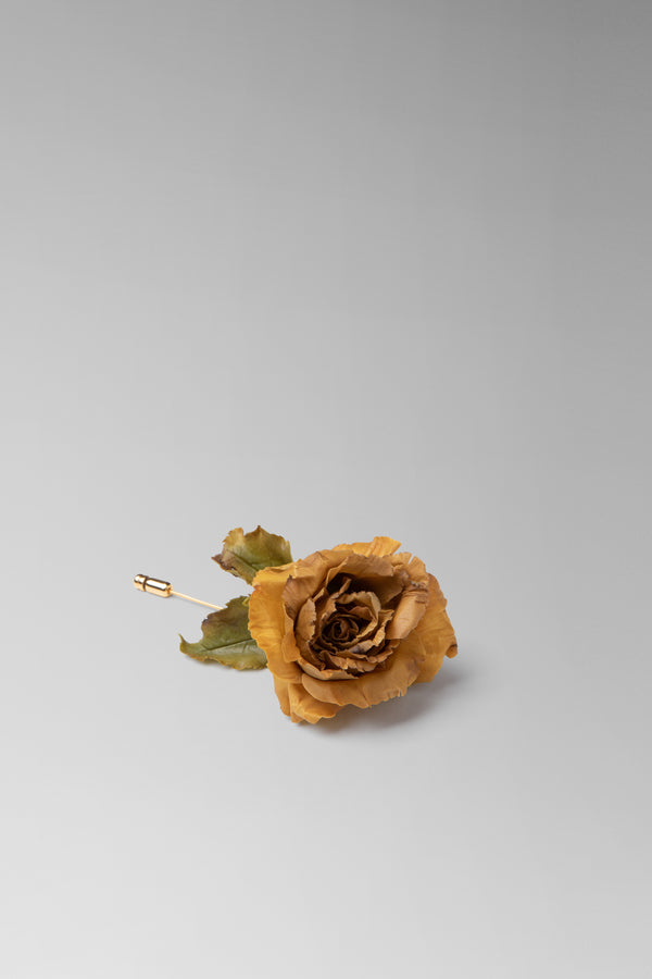 danielle frankel Ochre Rose Brooch CUSTOM