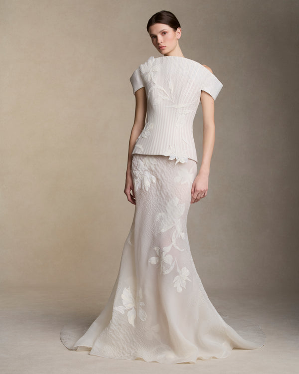 danielle frankel Parker TOP LIGHT IVORY