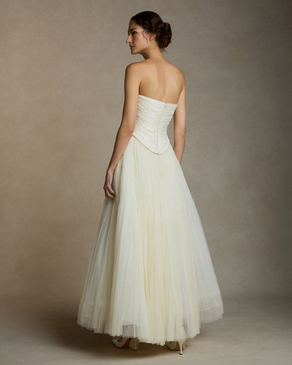 Danielle Frankel Priscilla Bustier TOP IVORY