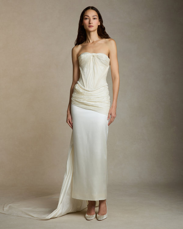 Danielle Frankel Priscilla Bustier TOP IVORY