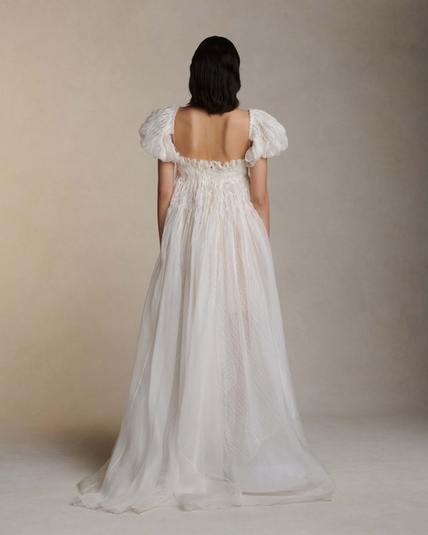 Danielle Frankel Rosalie GOWN LT IVORY