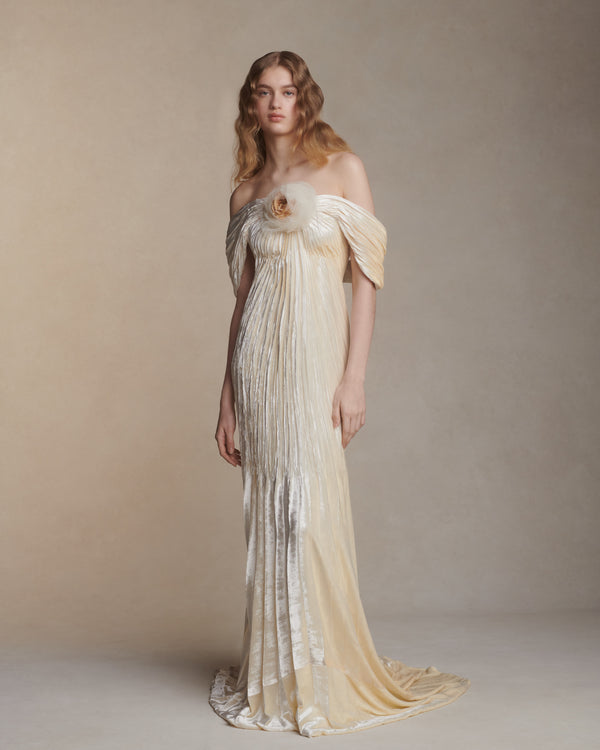 danielle frankel Suki Velvet CHARTREUSE