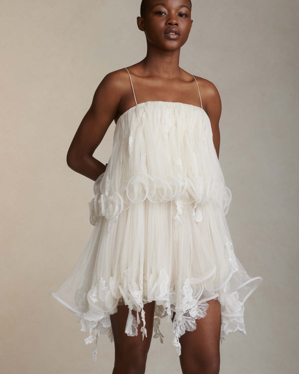 Danielle Frankel Wendell DRESS IVORY