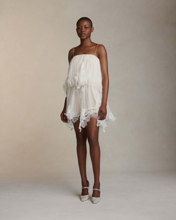 danielle frankel Wendell DRESS IVORY