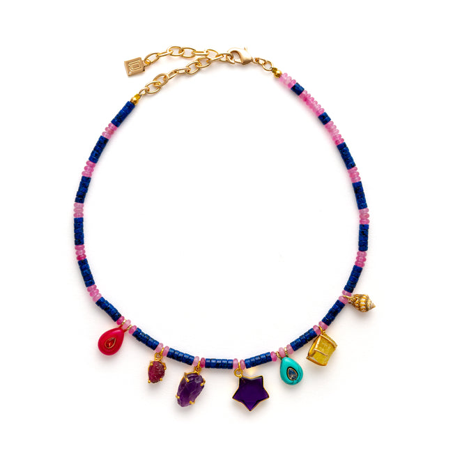 dannijo Apatite Charm Necklace