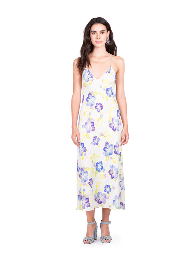dannijo Azul Multi Hibiscus Midi Slip