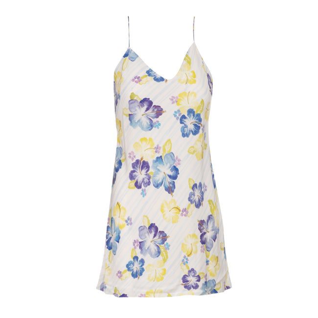 dannijo Azul Multi Watercolor Hibiscus Mini Slip