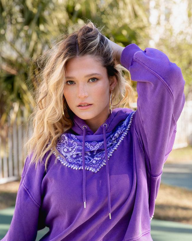 dannijo Bandana Hoodie