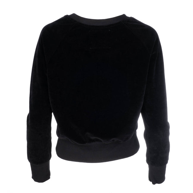 Dannijo Black Velour Raglan Sweatshirt