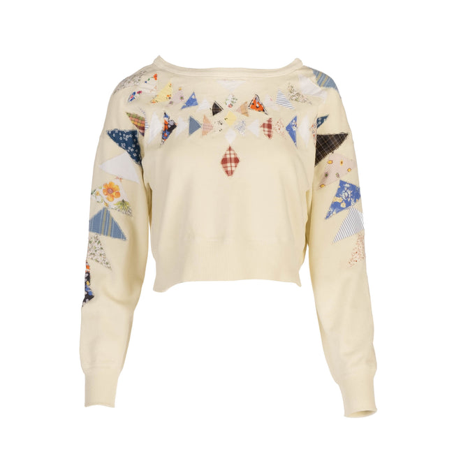 dannijo Butter Patchwork Sweatshirt