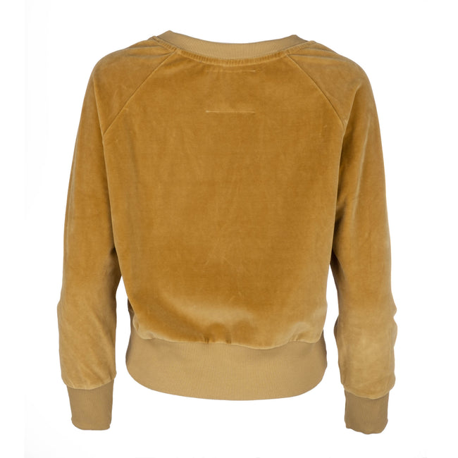 Dannijo Camel Velour Raglan Sweatshirt