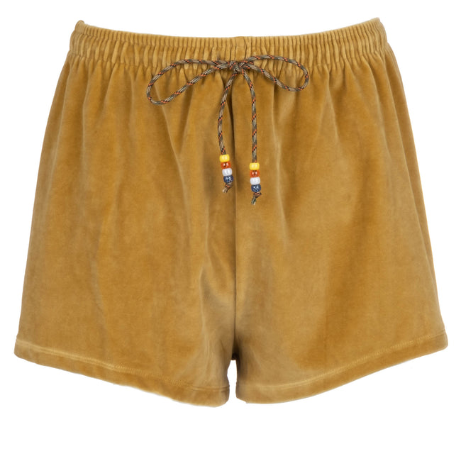 dannijo Camel Velour Shorts