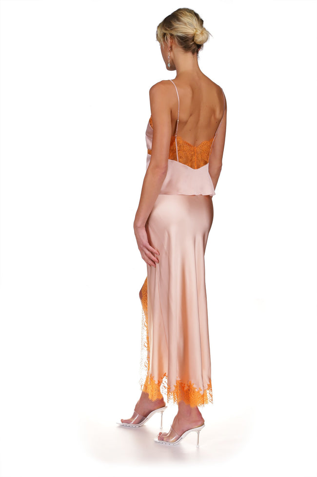 Dannijo Dusty Rose Lace Paneled Camisole