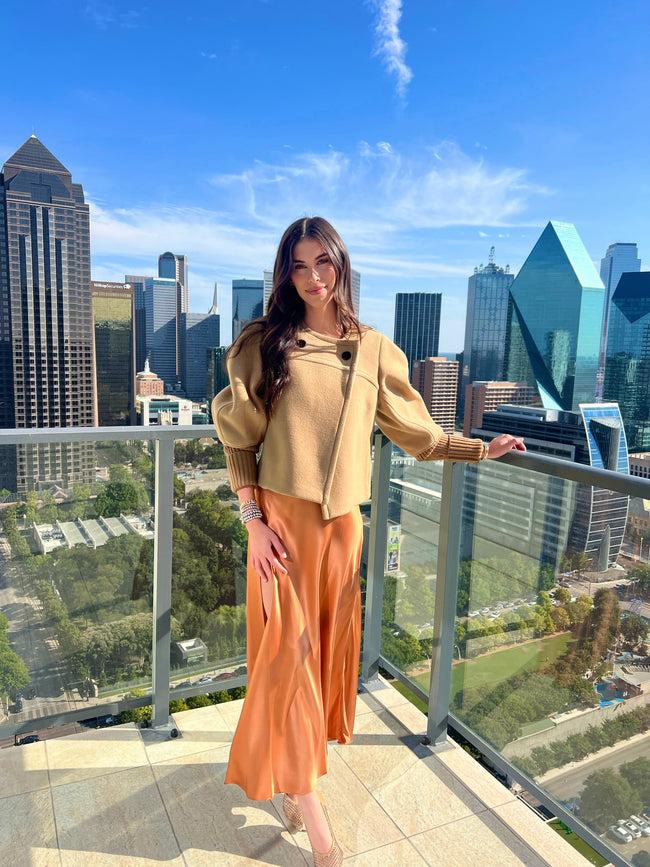 Dannijo Earth Midi Skirt With High Slit