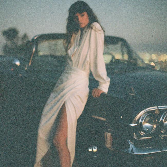 Dannijo Ivory Wrap Midi Skirt