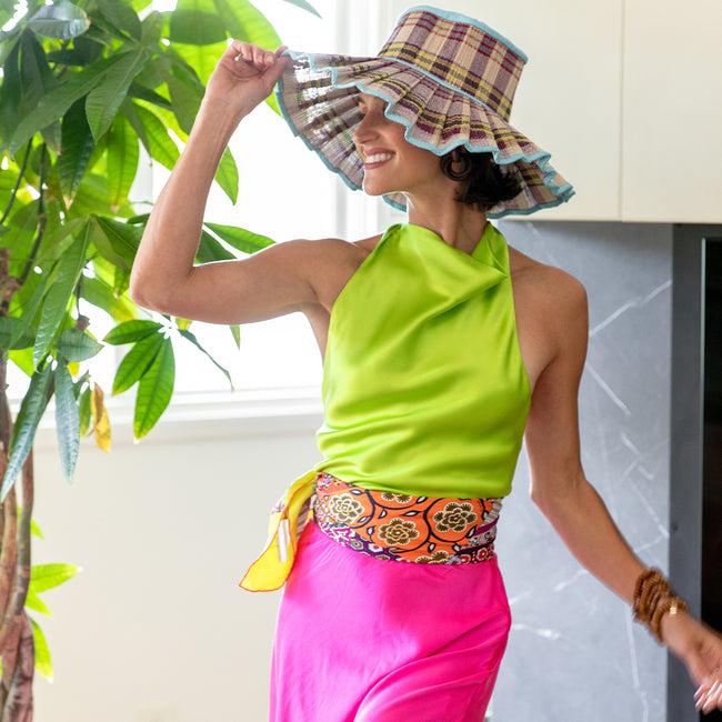 Dannijo Lime Scarf Top