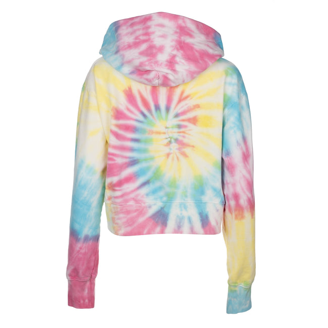 Dannijo Neon Tie Dye Cropped Hoodie
