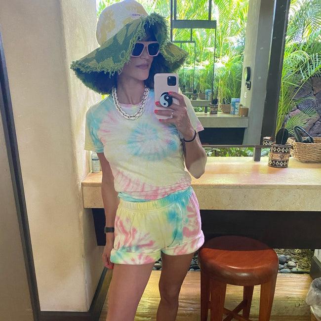 Dannijo Neon Tie Dye Shorts