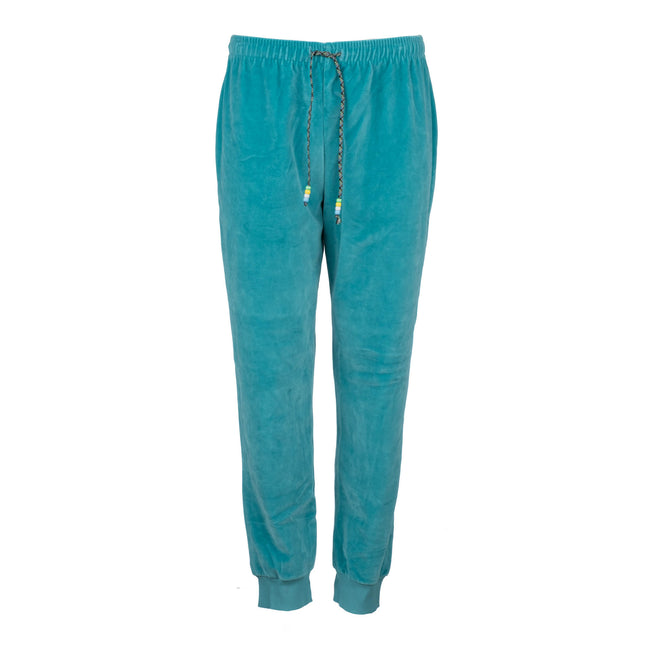 dannijo Neon Turquoise Velour Jogger