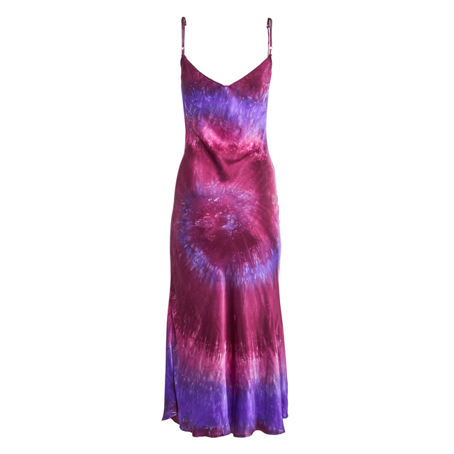 Dannijo Plume Hand Dyed Midi Slip Dress
