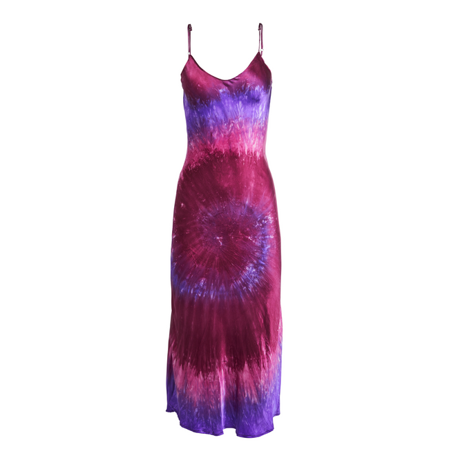 dannijo Plume Hand Dyed Midi Slip Dress