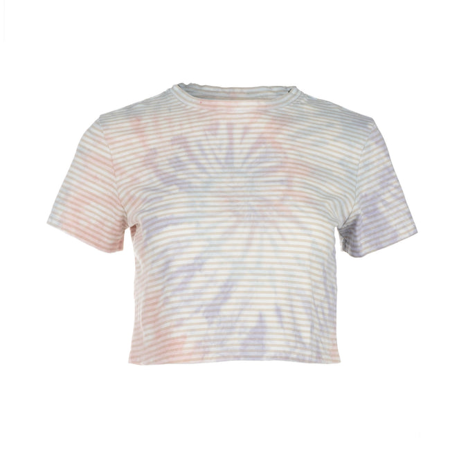 dannijo Purple Multi Cropped Tie Dye T-shirt