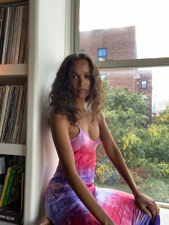 Dannijo Ray Hand Dyed Midi Slip Dress