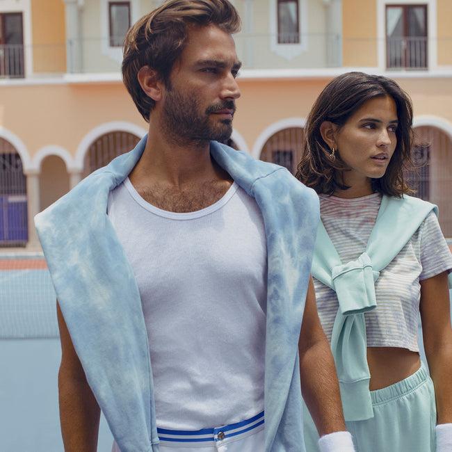 Dannijo Seafoam Cropped Hoodie