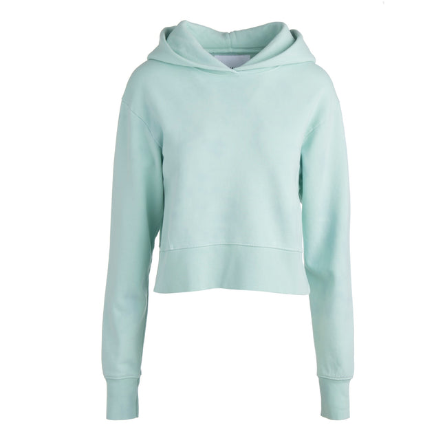 dannijo Seafoam Cropped Hoodie