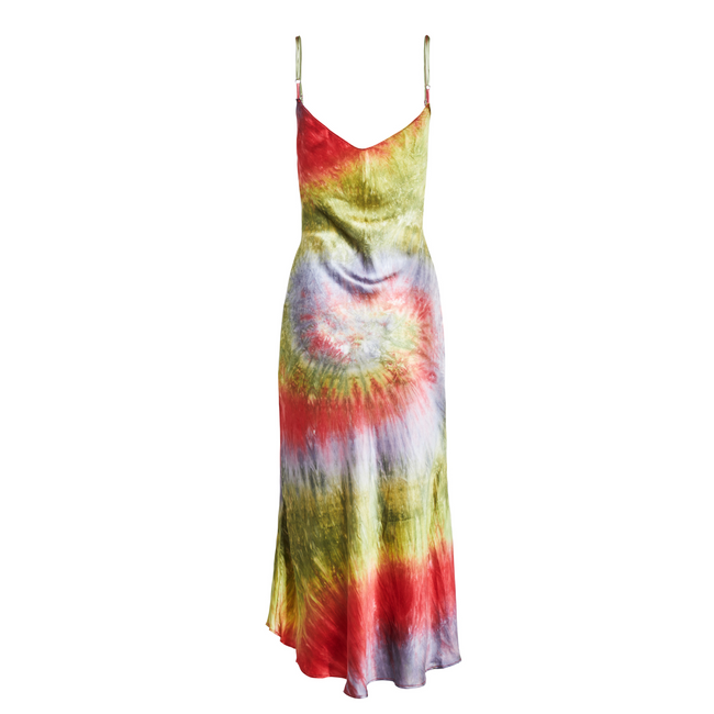 Dannijo Sienna Hand Dyed Midi Slip Dress