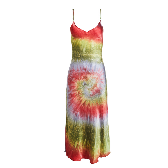 dannijo Sienna Hand Dyed Midi Slip Dress