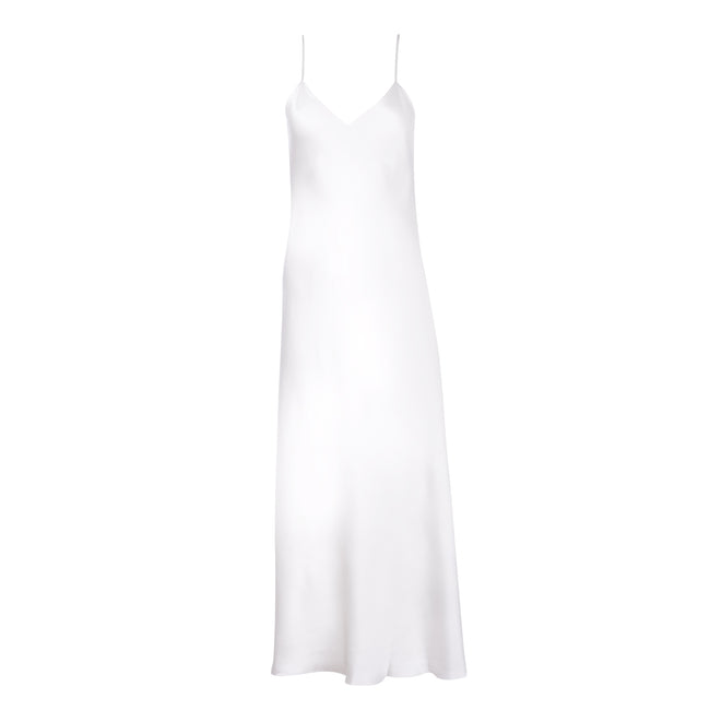 dannijo White Maxi Slip Dress