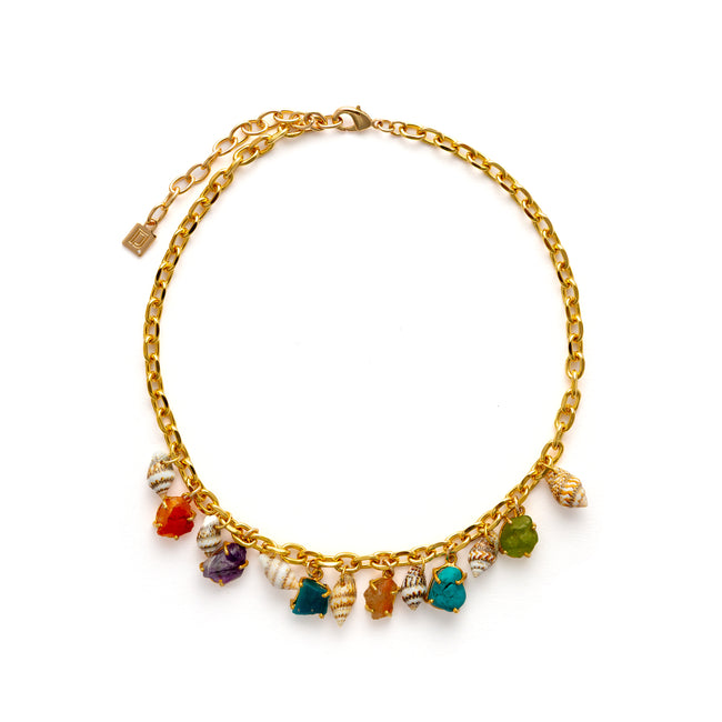 dannijo Zincite Charm Necklace