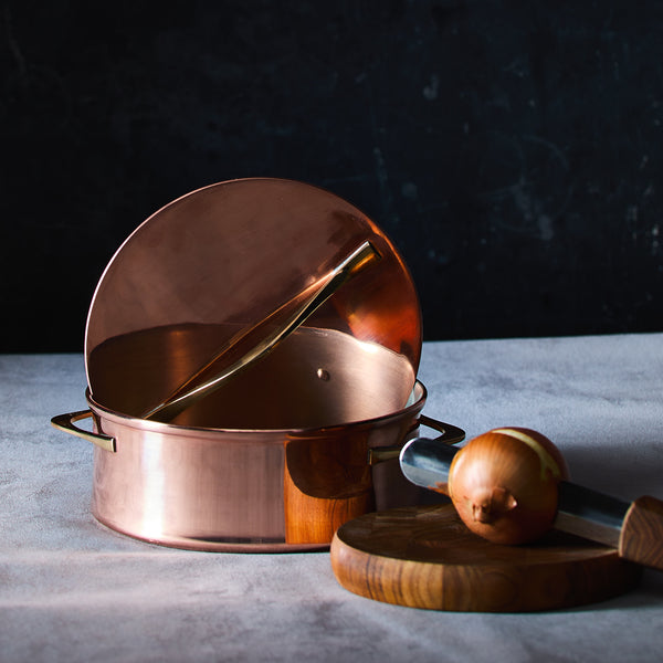 dansk Copper 2QT Casserole with Lid by Jens Quistgaard
