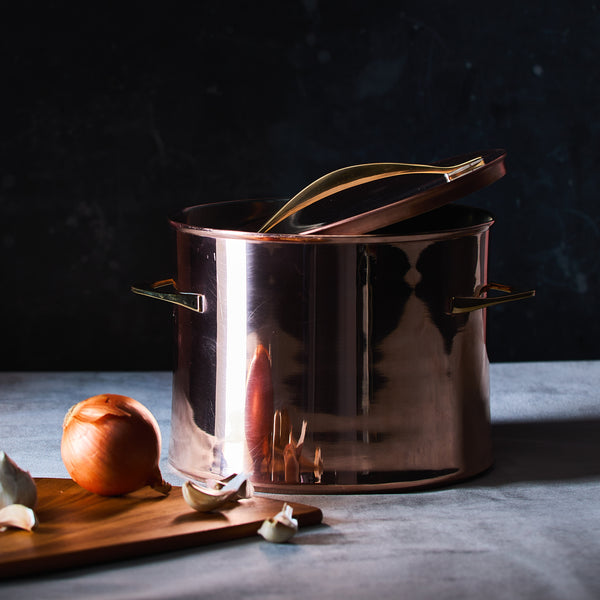 Dansk Copper 7QT Stock Pot With Lid By Jens Quistgaard