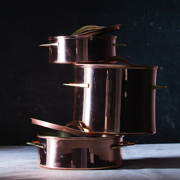 Dansk Copper 7QT Stock Pot With Lid By Jens Quistgaard