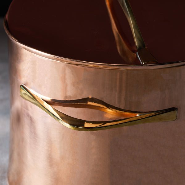 Dansk Copper 7QT Stock Pot With Lid By Jens Quistgaard