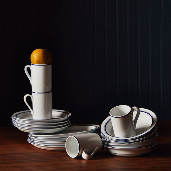 dansk Christianshavn Blue Porcelain 16-Piece Set