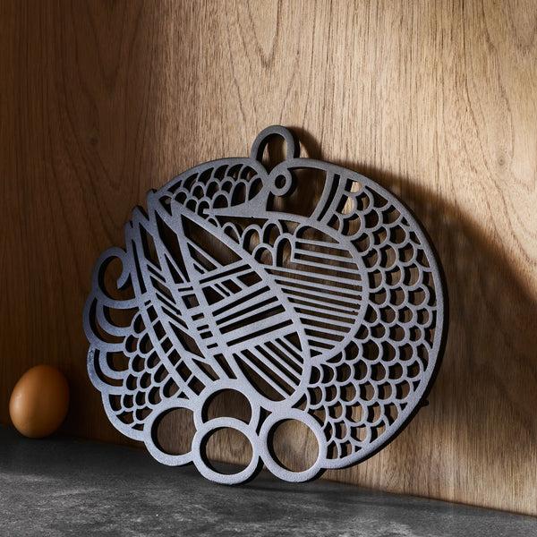 dansk Gunnar Cyrén Cast Iron Bird Trivet