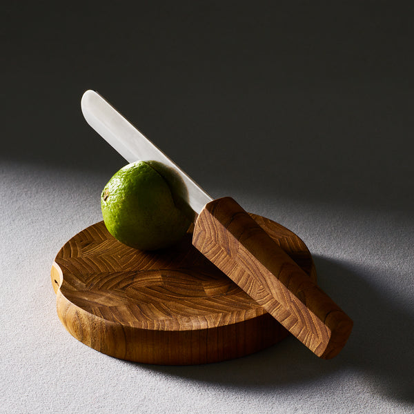 dansk Teak Bar Board With Knife