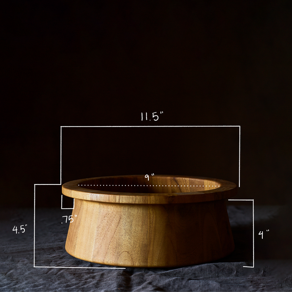 Dansk Teak Brim Salad Bowl