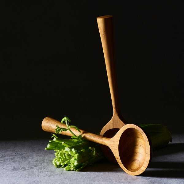 Dansk Teak Ellipse Salad Servers
